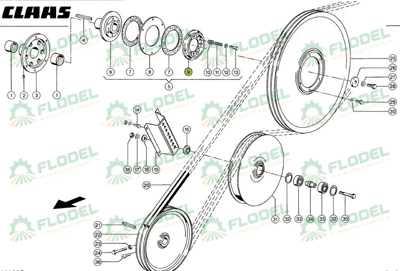 Flansa ambreiaj combina CLAAS 645933