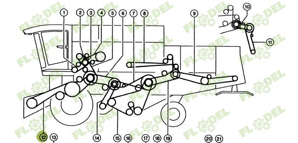 Curea combina CLAAS 644369 Optibelt