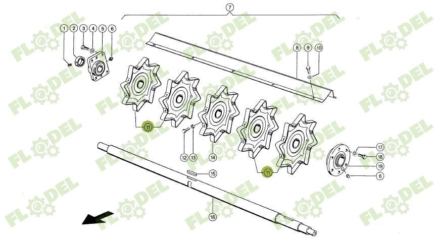 Stea postbatator combina agricola CLAAS 617601 Original