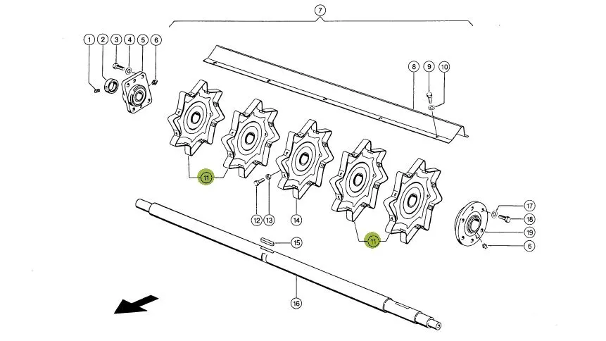 Stea postbatator combina agricola CLAAS 617601 Original