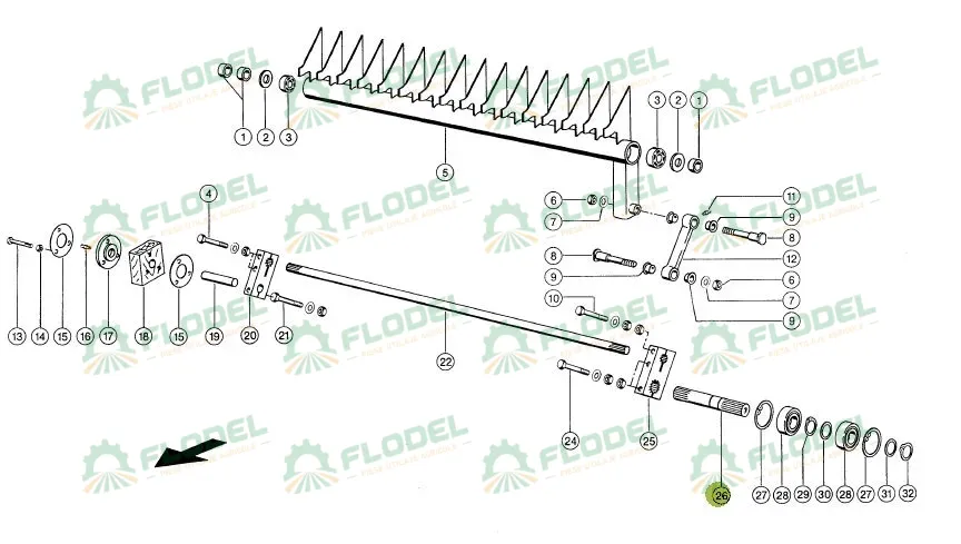 Ax balotiera CLAAS 823317