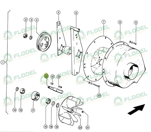 Ax ventilator combina CLAAS 657698