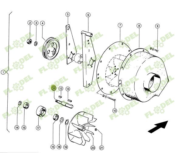 Ax ventilator combina CLAAS 657698