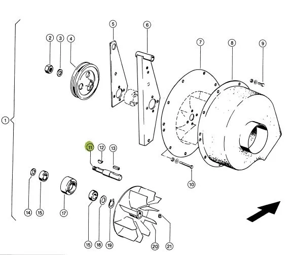 Ax ventilator combina CLAAS 657698