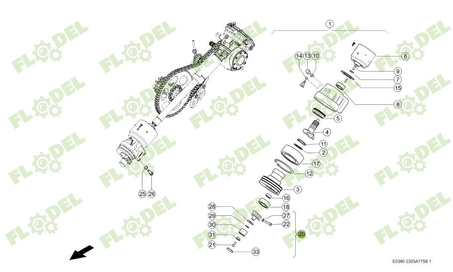 Rulment capat bara CLAAS 890871