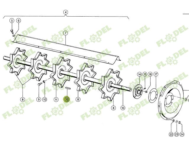 Pana metal CLAAS 670975 14X9X50