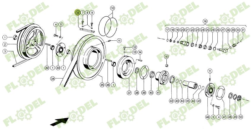 Pana variator combina CLAAS 629509