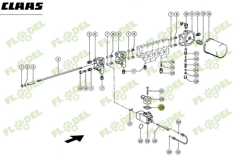 Garnitura electrovalva CLAAS 177460 Original CLAAS