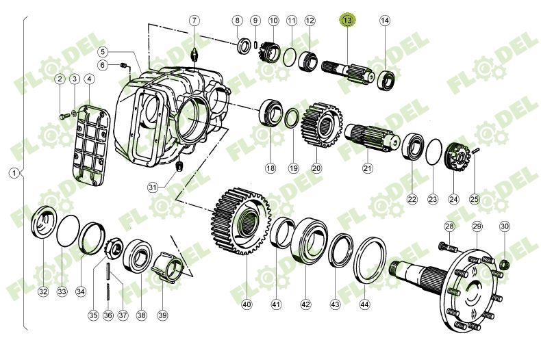 669439 Arbore pinion reductor Original CLAAS