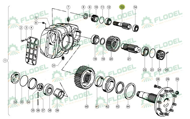 669439 Arbore pinion reductor Original CLAAS