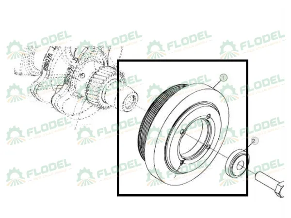 Fulie JOHN DEERE DZ103168 Original JOHN DEERE
