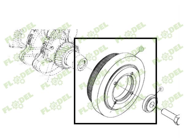 Fulie JOHN DEERE DZ103168 Original JOHN DEERE