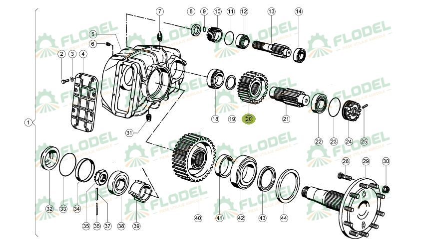 669438 Pinion conic reductor Original CLAAS