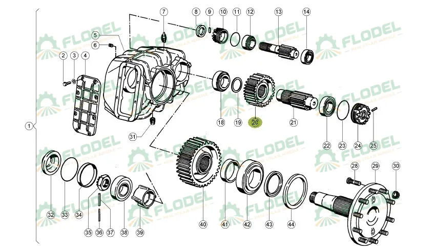 669438 Pinion conic reductor Original CLAAS