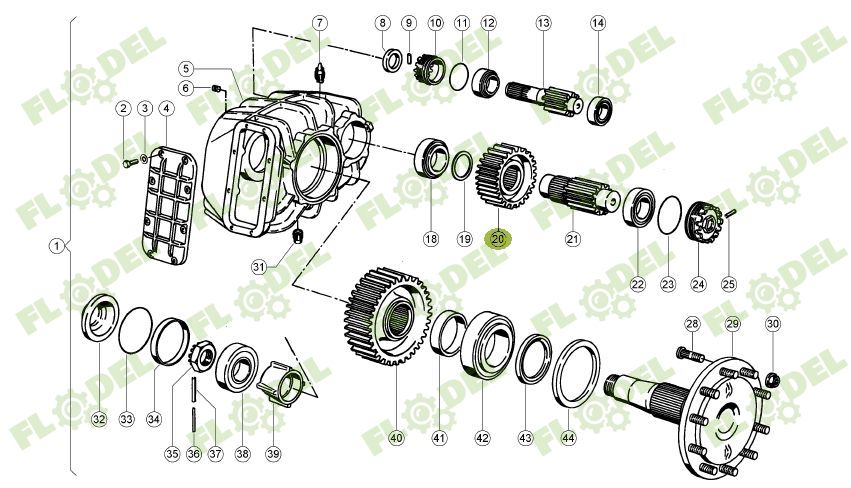 669438 Pinion conic reductor Original CLAAS