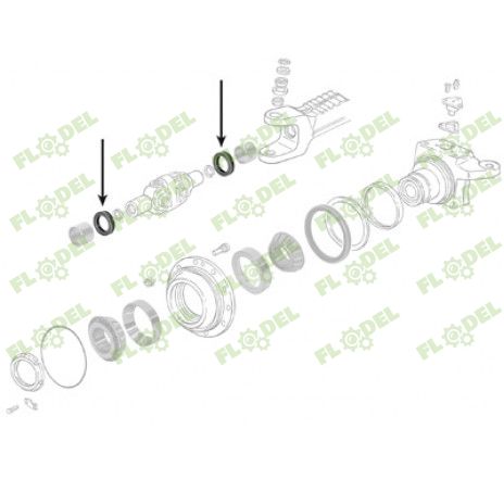 Simering punte fata JOHN DEERE AL39338  CORTECO