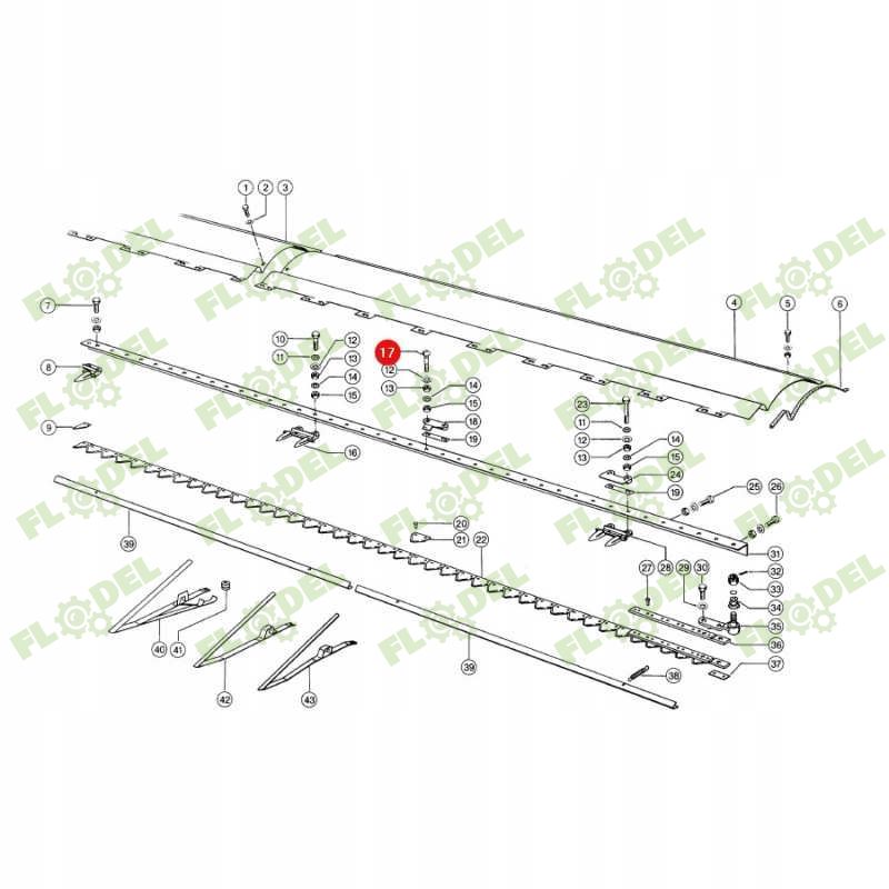 Surub cu piulita cutit CLAAS 236472 M10x60