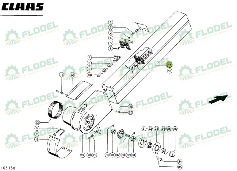 Burlan retur CLAAS 647903
