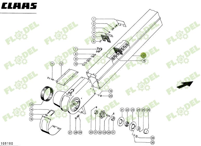 Burlan retur CLAAS 647903