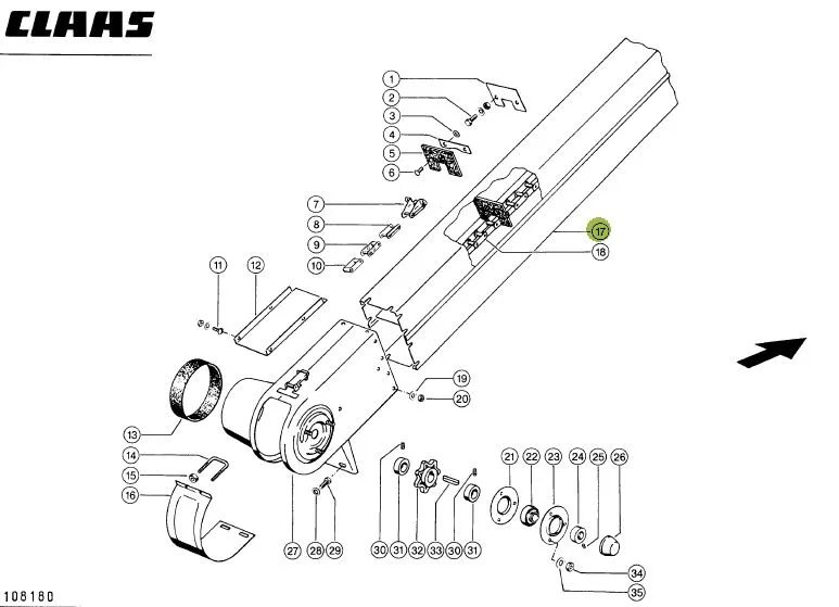 Burlan retur CLAAS 647903