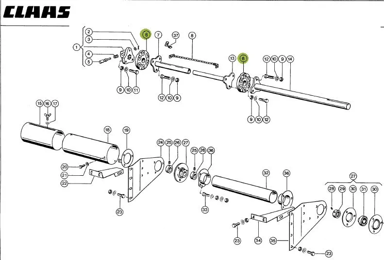 Cuplaj elastic CLAAS DOMINATOR 608014