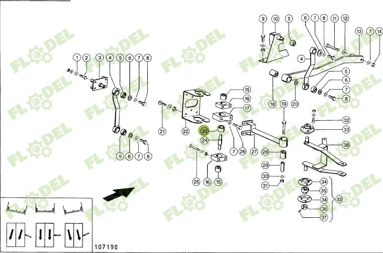Bucsa silentbloc CLAAS 647468 CORTECO