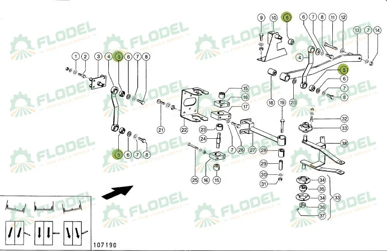 Bucsa silentbloc CLAAS 647464 CORTECO