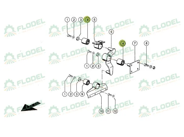 Bucsa silentbloc CLAAS 687355 CORTECO