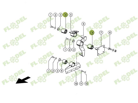 Bucsa silentbloc CLAAS 687355 CORTECO