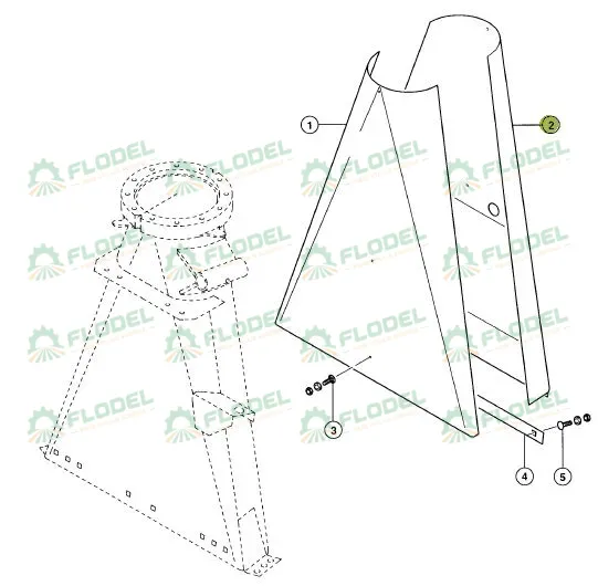 Placa de uzura CLAAS JAGUAR 078661 Original CLAAS
