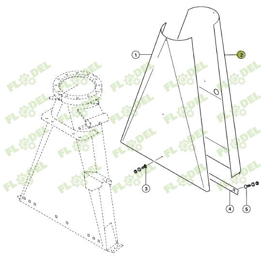 Placa de uzura CLAAS JAGUAR 078661 Original CLAAS