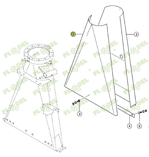 Placa de uzura CLAAS JAGUAR 078660 Original CLAAS