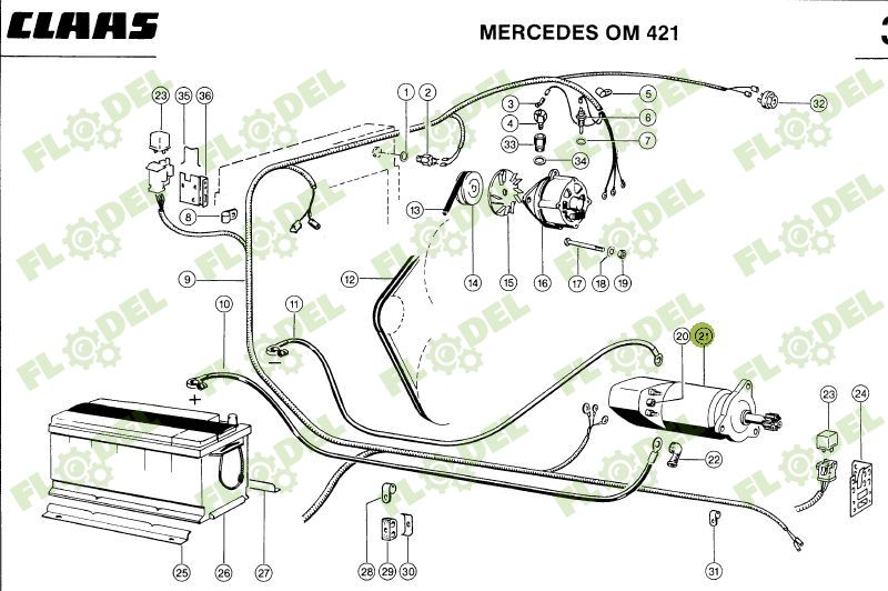 Demaror MERCEDES OM421 180944