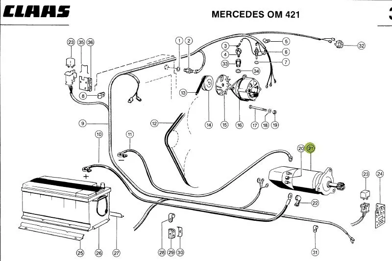 Demaror MERCEDES OM421 180944