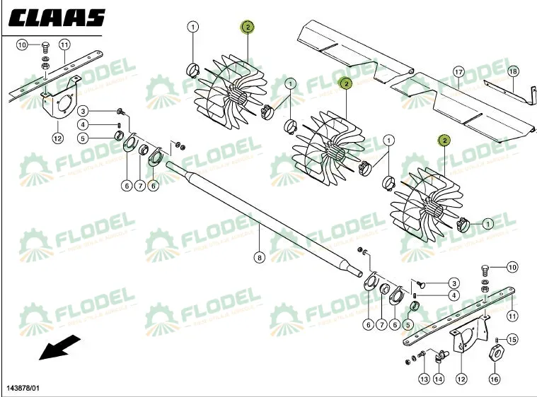 Ventilator CLAAS 736550 Original CLAAS