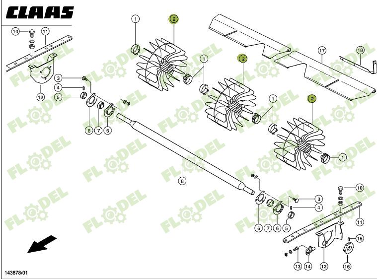 Ventilator CLAAS 736550 Original CLAAS