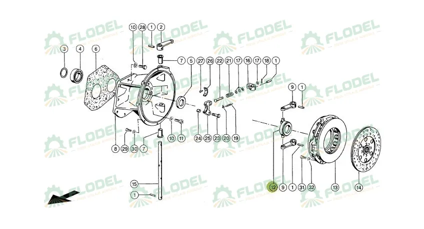 Rulment presiune combina CLAAS 631663 SACHS