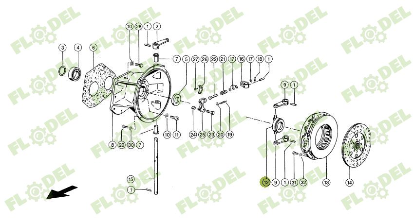 Rulment presiune combina CLAAS 631663 SACHS
