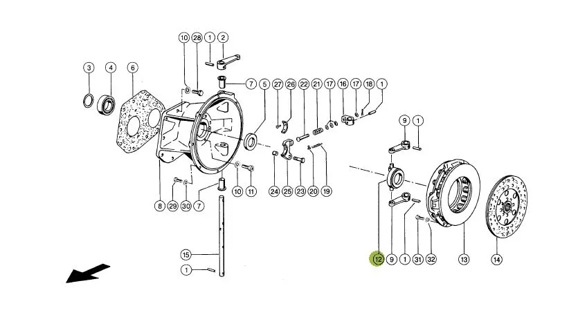 Rulment presiune combina CLAAS 631663 SACHS