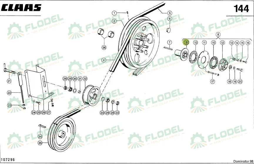 Butuc CLAAS DOMINATOR 644318
