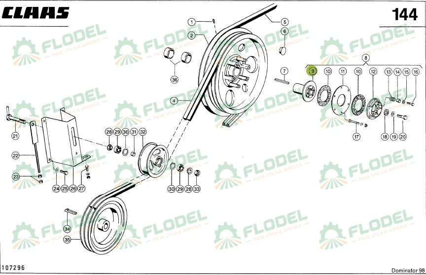 Butuc CLAAS DOMINATOR 644318