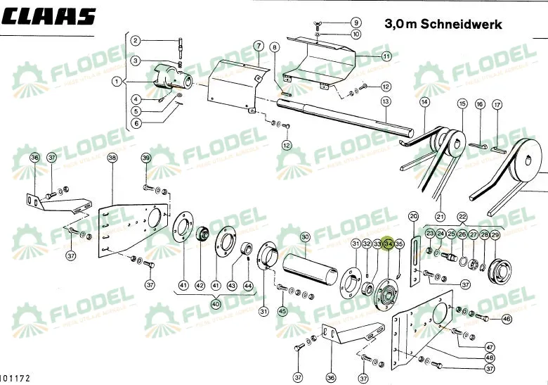 Lagar cu rulment CLAAS 680336