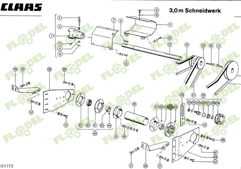 Lagar cu rulment CLAAS 680336