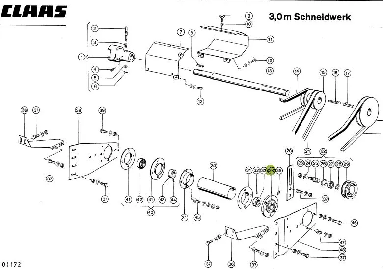 Lagar cu rulment CLAAS 680336