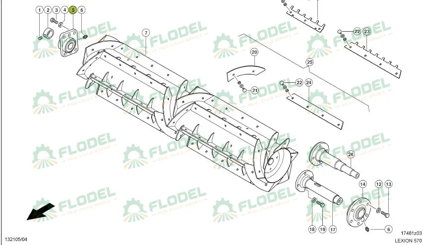 Lagar postbatator combina CLAAS LEXION 667618