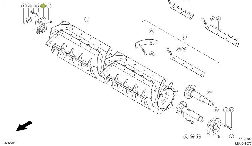 Lagar postbatator combina CLAAS LEXION 667618