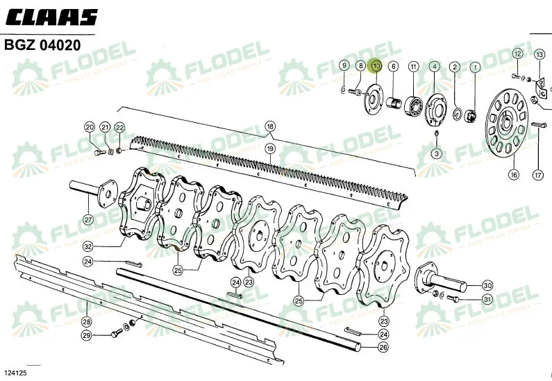 Flansa rulment batator combina CLAAS 673685