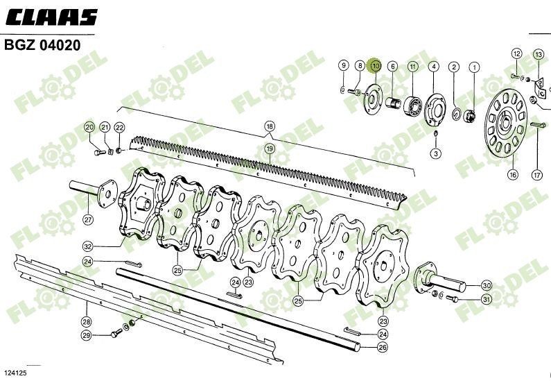 Flansa rulment batator combina CLAAS 673685