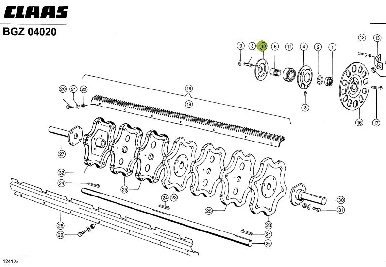 Flansa rulment batator combina CLAAS 673685