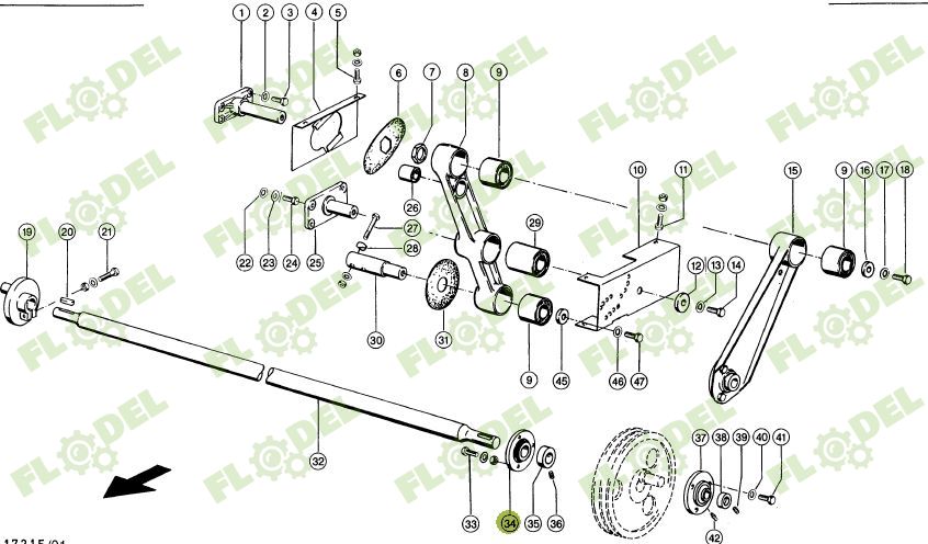 Lagar cu rulment CLAAS 603144